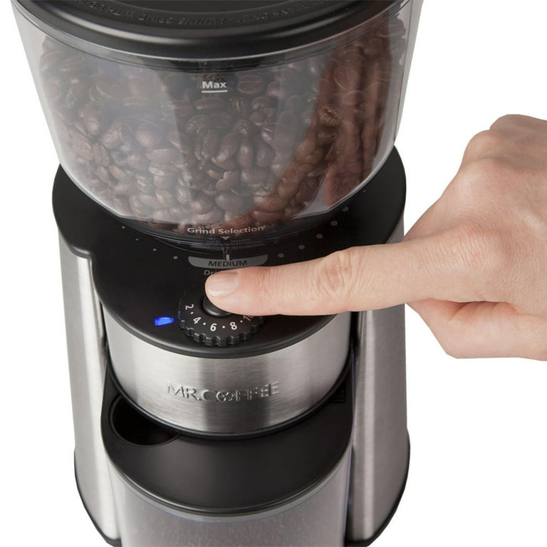 Mr. Coffee Automatic Burr Mill Coffee Grinder with 18