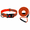 orange, variant on Adjustable Reflective Dog Collar with Leash, Nylon Escape Resistant Pet Collar Set for Daily Walks, Outdoor Activities and Nighttime Visibility, Comfortable Dog Walking Accessories
