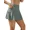gray, variant on Attraco Womens Swimming Skirt Swim Shorts with Side Pockets Bathing Suit High Waist Swimsuit Bottoms