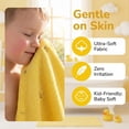 thumbnail image 6 of REGALWOVEN Cute Embroidery Cotton Bath Towels, 1 Pack Soft and Absorbent Oversized Towel for Home, Hotel, Spa, Gym Banana Yellow 55" x 28", 6 of 7