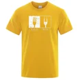 thumbnail image 5 of Camiseta de manga corta de algodón con tenedor de plástico y metal con estampado de objetos cotidianos para hombre, camisetas de estilo punk y hip hop, ropa urbana vintage, 5 of 5