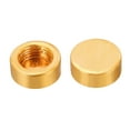 thumbnail image 4 of Uxcell M10 15x6mm Lamp Finial Cap Knob Flat Screw Cap Nut Female Thread Light Fixtures Decoration Champagne Gold 10 Pack, 4 of 6