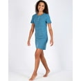 thumbnail image 4 of 3 Pack: Women's Short Sleeve Henley Nightshirt Nightgown Sleep Dress (Available In Plus Size), 4 of 5
