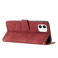 thumbnail image 4 of for iPhone 11 Wallet Case, Classic PU Leather Shockproof Folio Flip Stand Magnetic Closure Money Pocket Simple Business Purse Card Slots Case Cover for iPhone 11, Red, 4 of 12
