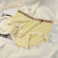 thumbnail image 2 of Gibobby Ropa interior para mujer de encaje Bragas sexis para mujer, cintura media, sin costuras, transpirables, cómodas, de algodón,(B,Talla única), 2 of 3
