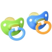 NUK Natural Shape Orthodontic Pacifiers, Latex, 18-36 Months Assorted Colors Color May Vary 2 ea Pack of 2
