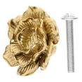 thumbnail image 1 of Poignée de Tirage en Laiton en Forme de Fleur Poignée de Tiroir Bouton de Porte d'Armoire, 1 of 6