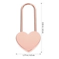 thumbnail image 3 of Small Heart Padlock with Key Couples Wishing Lock Jewelry Box Diary Book Lock, 3 of 5