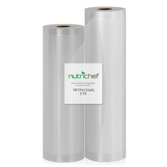 NutriChef PRTPKVS16RL Universal Combo Vacuum Sealer Bags, 100 Feet