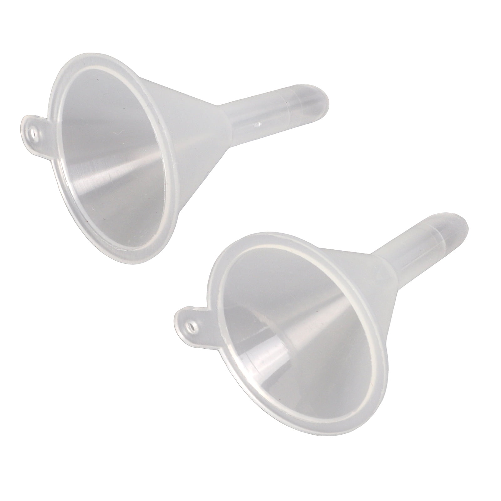 Spptty Mini Funnel,2pcs Plastic Mini Funnel Transparent Portable Multi