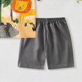 thumbnail image 6 of NOLDARES Toddler Baby Boy Summer Clothes 2pcs Dinosaur Truck Print Round Neck Short Sleeve Shirt Top Elastic Waist Shorts Outfits(Grey,2-3 Y), 6 of 6