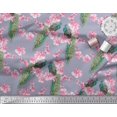 thumbnail image 2 of Soimoi Rayon Crepe Fabric Floral & Peacock Bird Fabric Prints by Yard 46 Inch Wide, 2 of 3