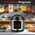 thumbnail image 6 of Bluebow 6.5 Quart Electric Pressure Cooker, 8-in-1 Multi Cooker Rice Cooker Slow Cooker Sauté Steamer, Stainless Steel, 6 of 9