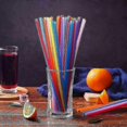 thumbnail image 4 of 1000pcs Colorful Disposable Plastic Drinking Straws for Home Bar Parties, 4 of 4