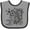 Heather and Black, variant on Inktastic Koi Fish Illustration Black Boys or Girls Baby Bib