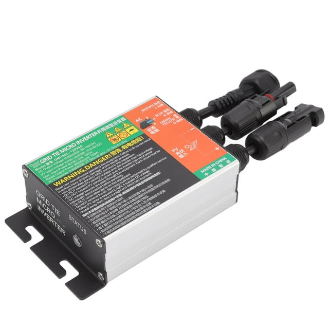 Compact Micro Solar Inverter for Small Solar Systems, Efficient Grid Tie for Proper Electricity Generation, Safety Precautions, Easy Installation - 600W