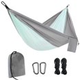 thumbnail image 1 of Portable Hammock, Grayish Green Hammock Bed, Camping Bed For Parachute Cloth Tent Bed/Parachute Garden, Nylon Fabric Travel Camping With Tether, Campi, 1 of 3
