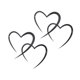 thumbnail image 4 of Escultura de Pared Decorativa de Pared con Corazón de Amor de Hierro, 2 Uds., para Dormitorio, Multiusos, 4 of 8