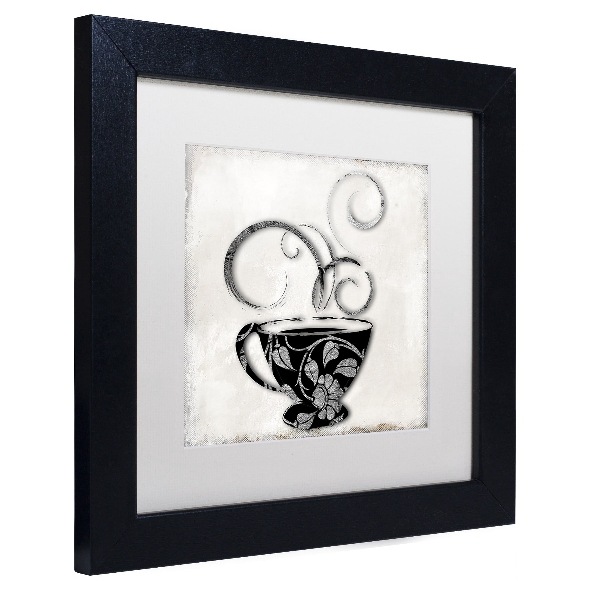Trademark Fine Art "Silver Brewed 1" Canvas Art by Color Bakery, White Matte, Black Frame