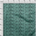 thumbnail image 2 of oneOone Viscose Chiffon Dusty Teal Green Fabric Snake Animal Skin Sewing Material Print Fabric By The Yard 42 Inch Wide, 2 of 4