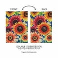 thumbnail image 4 of Multi-Color Fall Sunflowers Garden Suede Flag, 4 of 6