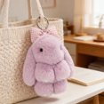 thumbnail image 6 of Bunny Keychain with Tin - 5.1" Handmade Bunny Plush Keychain with Gift Tin Box, Soft Rabbit Bag Charm Pendant, Cute Fluffy Key Ring Accessory for Backpack Purse Keys Gift Idea, 6 of 13