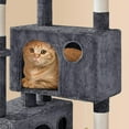 thumbnail image 4 of COCOKUN 73inch Cat Tree, Cat Stand Furniture with Scratching Posts Perches Hammock as Indoor Kittens Activity Center,Dark Gray, 4 of 8