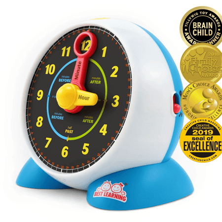 BEST LEARNING Learning Clock for Kids Learn To Tell Time STEM Toys for Kids 3 4 5 Year