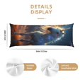 Body Pillow Cover Starry Light White Horse Cooling Printing Body