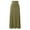 Green, variant on WENWU Womens Double Split Maxi Long Skirt Ladies Plain Basic Two Side Slit 4 22 Silk Skirts for Women Short Wrap Skirt