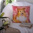 thumbnail image 3 of Carolines Treasures BB9807PW1414 Sheltie Love Fabric Decorative Pillow  14Hx14W multicolor, 3 of 4