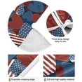 thumbnail image 2 of FMSHPON American Flag Tree Skirt Independence Day Xmas Christmas Tree Skirt Stand Mat for Holiday Party Decoration Indoor Outdoor 48 inches, 2 of 6