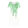thumbnail image 3 of Hvot&aat Womens Summer Dress Floral Print Casual Short Sleeve Dress with Pockets A-Line Swing Dress for Beach or Daily Wear, 3 of 7