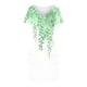 thumbnail image 3 of Vestido Corto de Verano Moda Gradiente Corto de Manga en V Cuello Vestido Casual, Poliéster Ligero de Verano, Lavado de Manos, 3 of 7