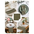 thumbnail image 4 of Cloth Napkins Set of 4 - 20x20 Inches, Sage Green Washable Reusable Table Napkins, Brown Solid Color Simple Abstract Soft & Absortbent Dining Napkin for Party Wedding Hotel Restaurant, 4 of 8