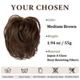 thumbnail image 2 of Large Messy Bun Hair Piece, Wavy Curly Scrunchie Synthetic Chignon Ponytail Hair Extensions, Thick Updo Hairpieces for Women, Fake Hair Bun Scrunchies for Daily Wear, 2 of 6