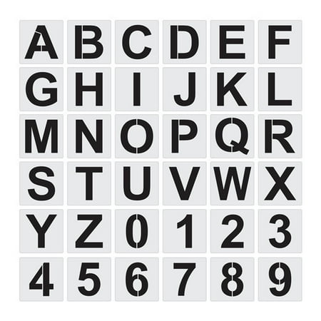 

Jacenvly Christmas Party Decorations Clearance 36 Piece Set of English Alphanumeric Template Diy Hollow Wall Painting Decoration Template Christmas Gifts