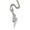 Silver, variant on 10K Gold Over Finish Simulated Diamond Iced Out Hip Hop Two Tone Lightning Bolt Electricity Custom Charm Pendant Necklace, Birthday Gift