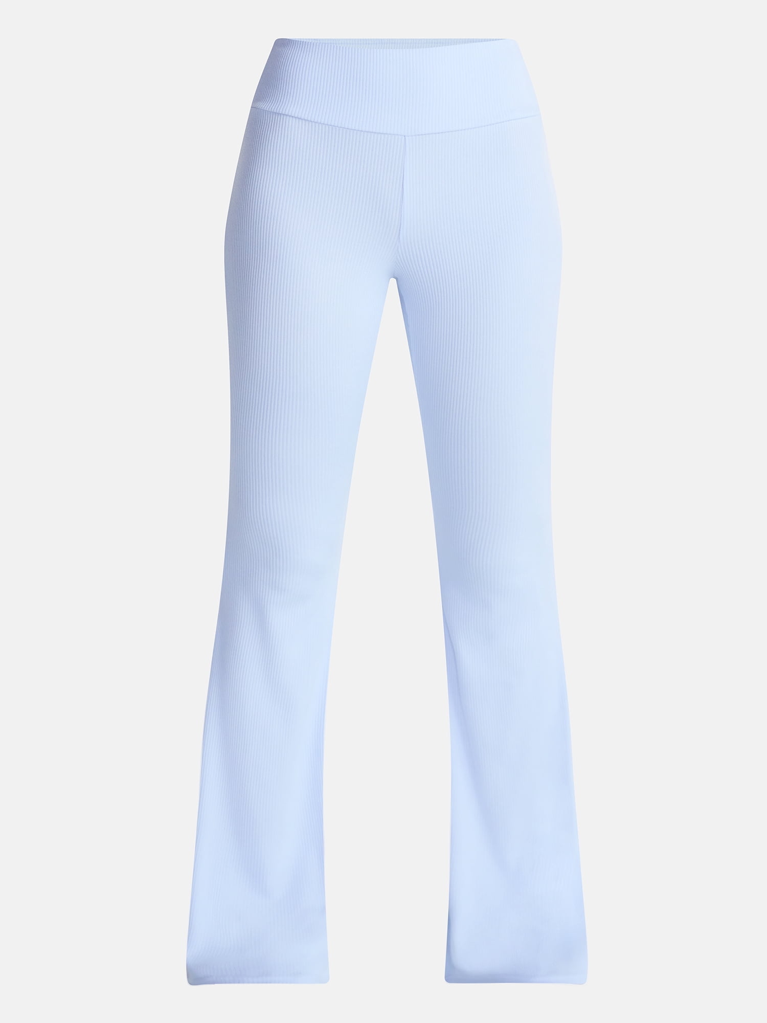 No Boundaries Ribbed Flare Pants, 32" Inseam, Women's XS-XXL