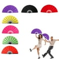 thumbnail image 5 of Large Folding Hand Fan Set for Line Dancing and Festivals Portable Boots On The Ground Dance Accessory with Clacking Sound Design, 5 of 5