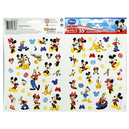Disney's Mickey and Friends Assorted Character Stickers (Over 50