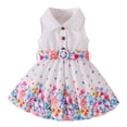 thumbnail image 1 of Robes pour Bébés Filles en Dentelle d'Été à Manches Courtes, Robe Midi Évasée à Étages Décontractée, Robe Fille Taille 6-9 Mois, 1 of 6