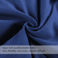 thumbnail image 4 of VOUA All Season Hypoallergenic Down Alternative Microfiber Comforter, King, Navy, 4 of 7