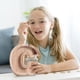 thumbnail image 5 of Piggy-Bank for Kids Boys Girls Large Piggy Banks 26 English Alphabet Letter,Personalized Wooden,Transparent Money Saving Box (1 Pc), 5 of 9