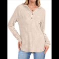 thumbnail image 2 of Camisetas de Larga para Mujer, Sudaderas con Capucha de Moda con Bolsillo de Canguro, Sudaderas de Otoño Albaricoque XXL, 2 of 8