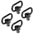 thumbnail image 1 of 4 Pcs QD Sling Swivel Mount Adapter Durable Steel Heavy Duty Large Loading Capacity Push Button Quick Release Detachable Strap Buckle Hunting Accessories, 1 of 8