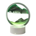 thumbnail image 1 of USB Quicksand Night Light Control remoto Touch 3D Sandglass Lámpara de mesa Verde, 1 of 9