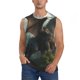 thumbnail image 1 of Fotbe Forest Stone-Colored Dragon Men's Camiseta sin Mangas Estampada para Hombres, Playera Casual para Gimnasio, Entrenamiento, Playa-Large, 1 of 7