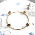 thumbnail image 4 of Candelabro de metal, anillo de Adviento, porta velas de té, anillo de corona de Adviento para mesa Portavelas de 4 piezas, 4 of 6