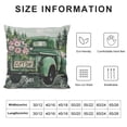 thumbnail image 5 of GOSMITH Buffalo Plaid Flower Eucalyptus Leaves Pillow Covers Spring Farmhouse Quotes Decorations Truck Vase Bless Our Home Cushion Case Gifts for Home Decor (Pink), 5 of 5